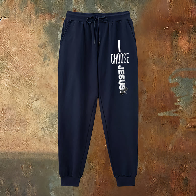 Christianartworkshop Pantaloni della tuta "I Choose Jesus": da indossare ogni giorno con impegno fedele - image 2
