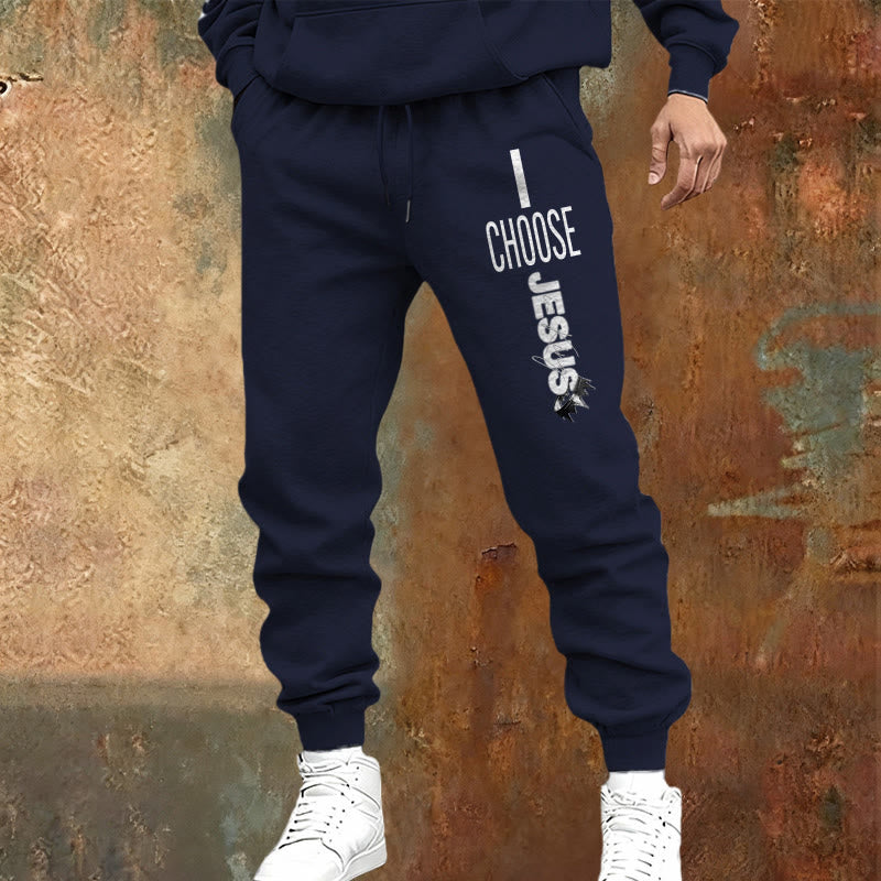 Christianartworkshop Pantaloni della tuta "I Choose Jesus": da indossare ogni giorno con impegno fedele - image 1