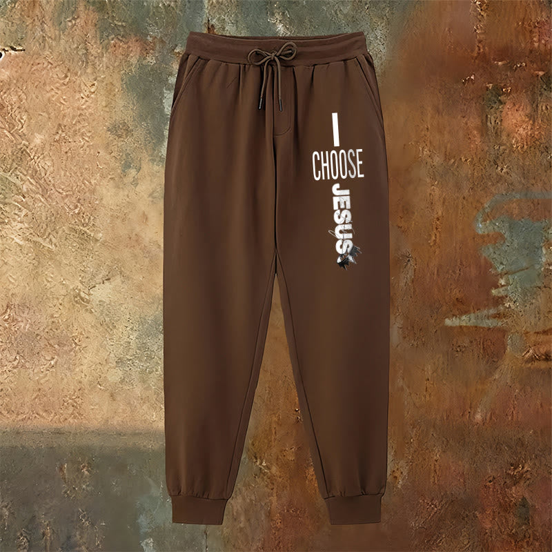 Christianartworkshop Pantaloni della tuta "I Choose Jesus": da indossare ogni giorno con impegno fedele - image 22