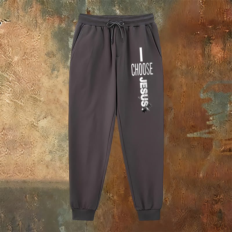 Christianartworkshop Pantaloni della tuta "I Choose Jesus": da indossare ogni giorno con impegno fedele - image 14