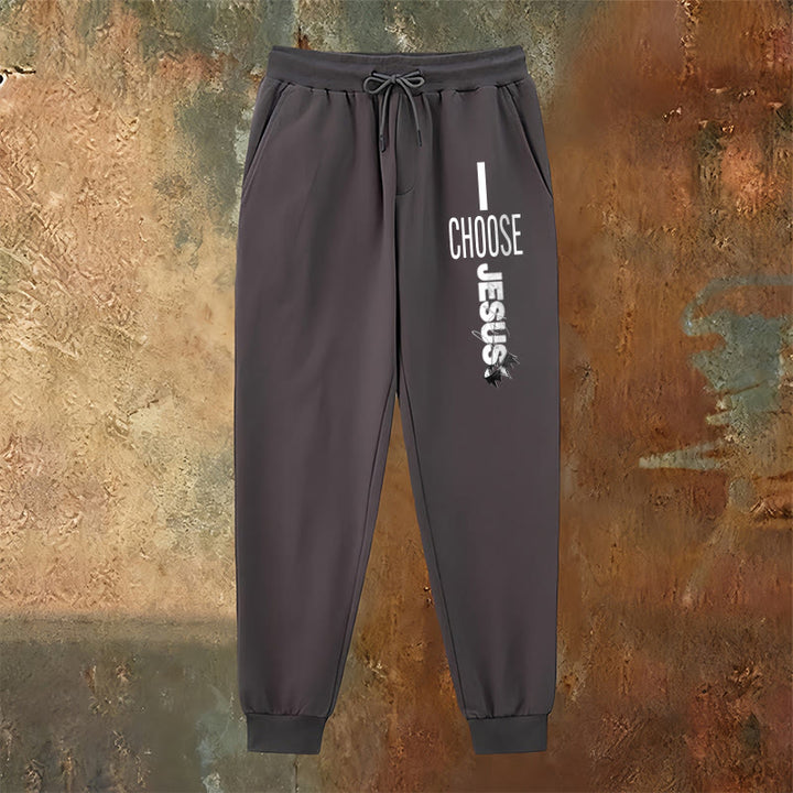 Christianartworkshop Pantaloni della tuta "I Choose Jesus": da indossare ogni giorno con impegno fedele - image 14