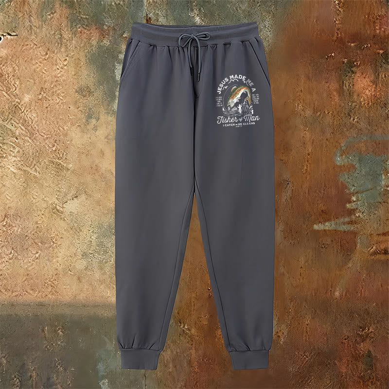 Pantaloni della tuta della fede del pescatore di uomini di Christianartworkshop: abbigliamento quotidiano con missione spirituale - image 19