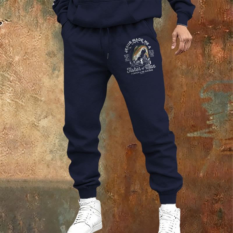 Pantaloni della tuta della fede del pescatore di uomini Christianartworkshop : abbigliamento quotidiano con missione spirituale - image 5