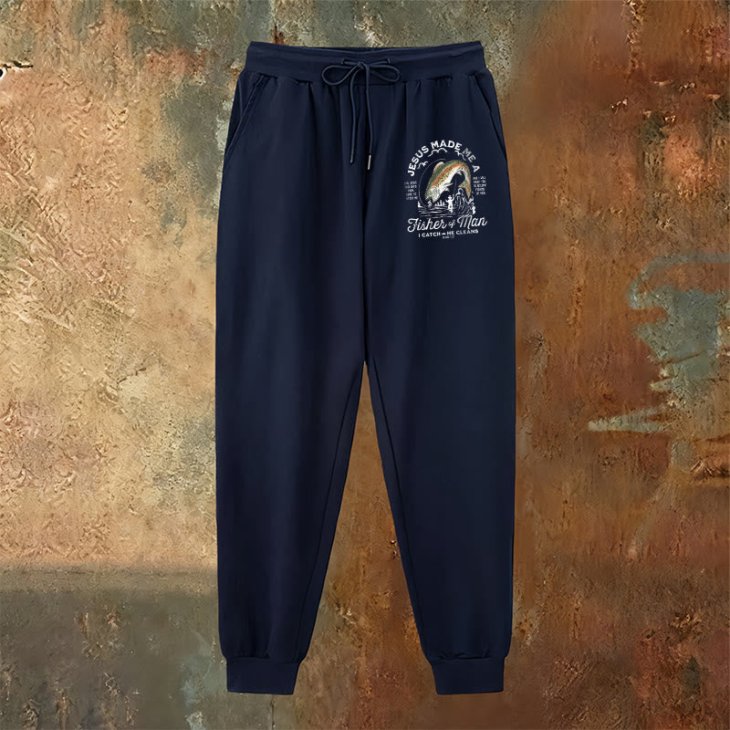 Pantaloni della tuta della fede del pescatore di uomini Christianartworkshop : abbigliamento quotidiano con missione spirituale - image 6