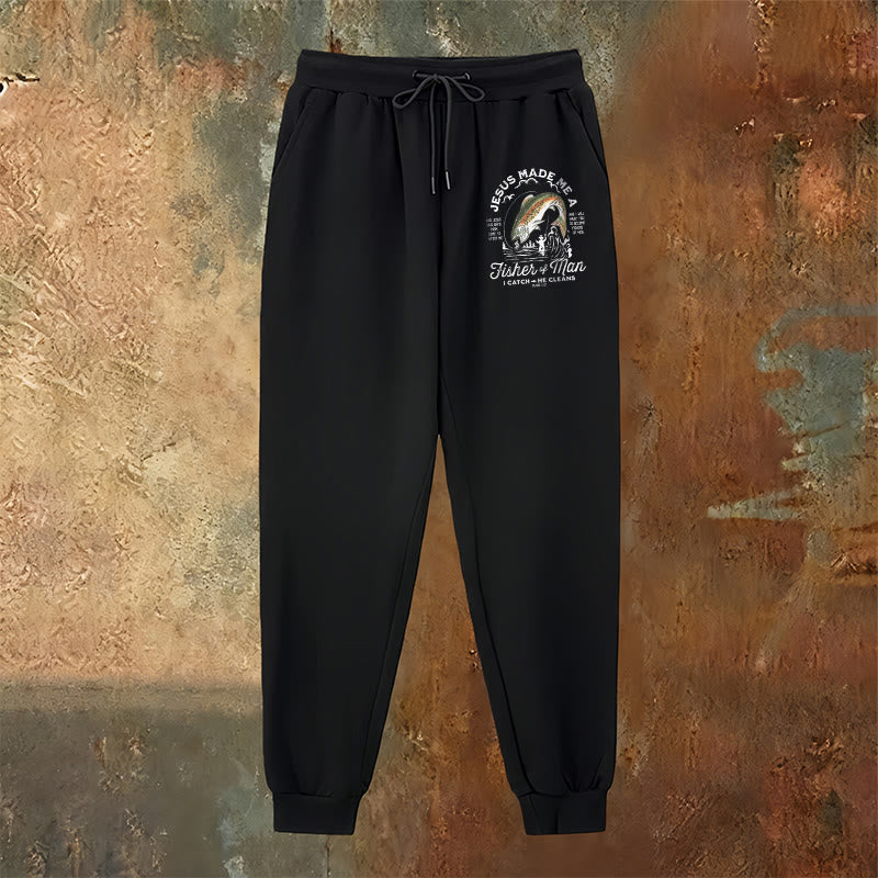 Pantaloni della tuta della fede del pescatore di uomini Christianartworkshop : abbigliamento quotidiano con missione spirituale - image 10