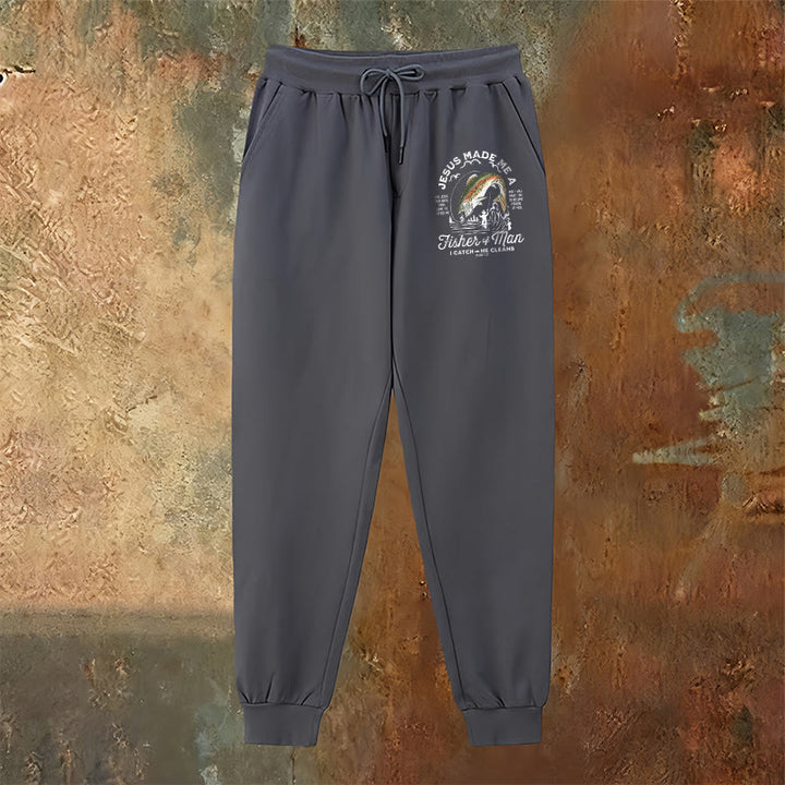 Pantaloni della tuta della fede del pescatore di uomini Christianartworkshop : abbigliamento quotidiano con missione spirituale - image 18