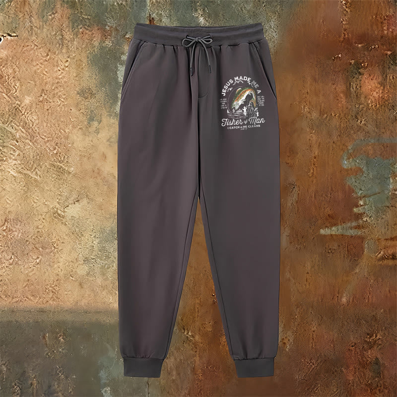 Pantaloni della tuta della fede del pescatore di uomini di Christianartworkshop: abbigliamento quotidiano con missione spirituale - image 15