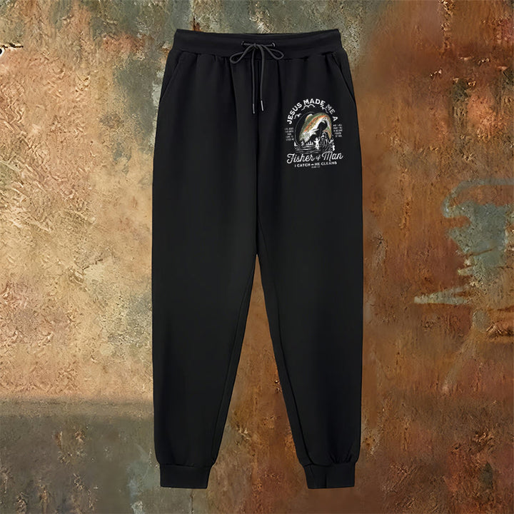 Pantaloni della tuta della fede del pescatore di uomini Christianartworkshop : abbigliamento quotidiano con missione spirituale - image 10