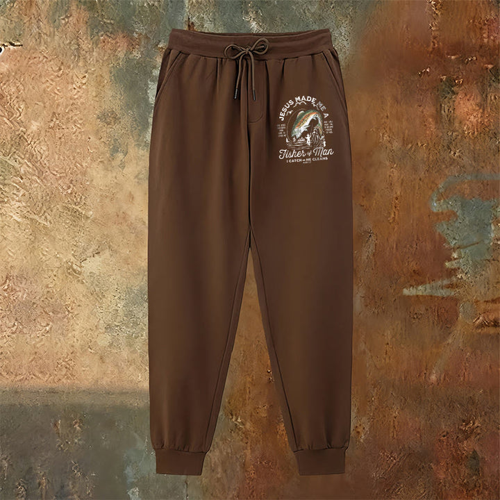 Pantaloni della tuta della fede del pescatore di uomini Christianartworkshop : abbigliamento quotidiano con missione spirituale - image 22