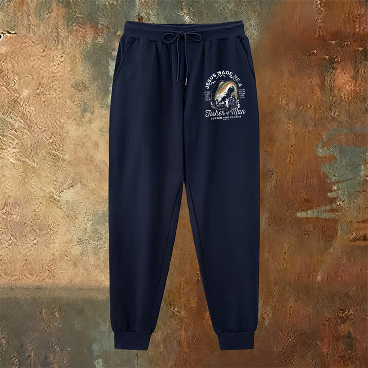 Pantaloni della tuta della fede del pescatore di uomini di Christianartworkshop: abbigliamento quotidiano con missione spirituale - image 7