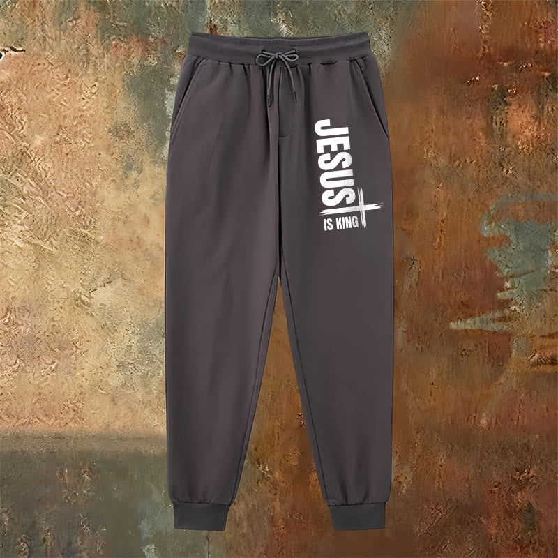 Pantaloni della tuta Jesus Is King Christianartworkshop : abbigliamento quotidiano con fede regale - image 2