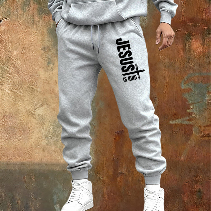 Pantaloni della tuta Jesus Is King Christianartworkshop : abbigliamento quotidiano con fede regale - image 5