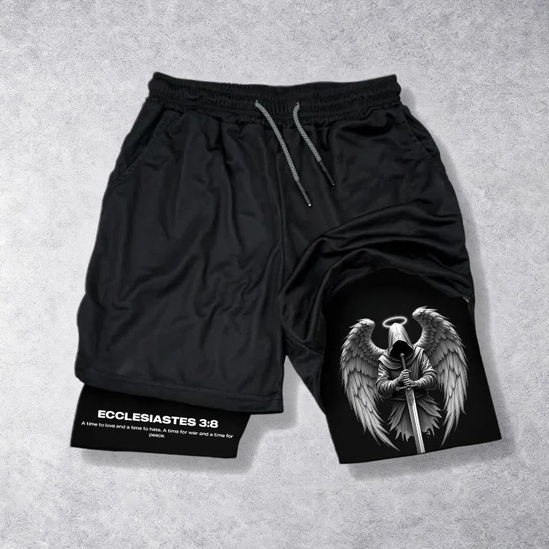 Christianartworkshop Ecclesiaste 3:8 Wings of War Performance Shorts - Pantaloncini - 3XL - image 0