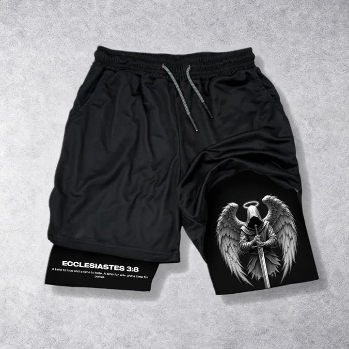Christianartworkshop Ecclesiaste 3:8 Wings of War Performance Shorts - Pantaloncini - 3XL - image 0