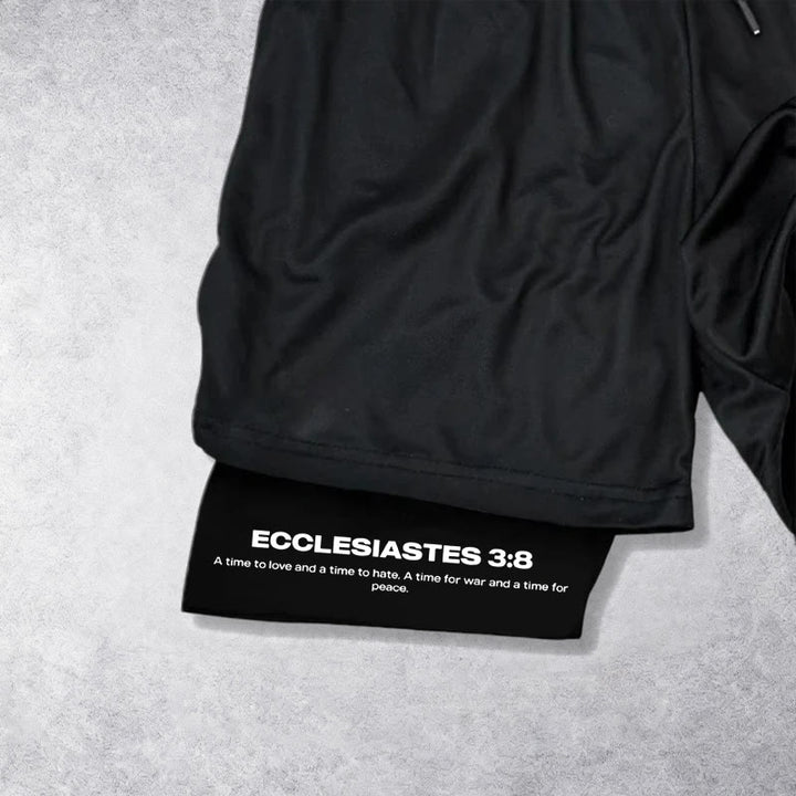 Christianartworkshop Ecclesiaste 3:8 Wings of War Performance Shorts - image 2
