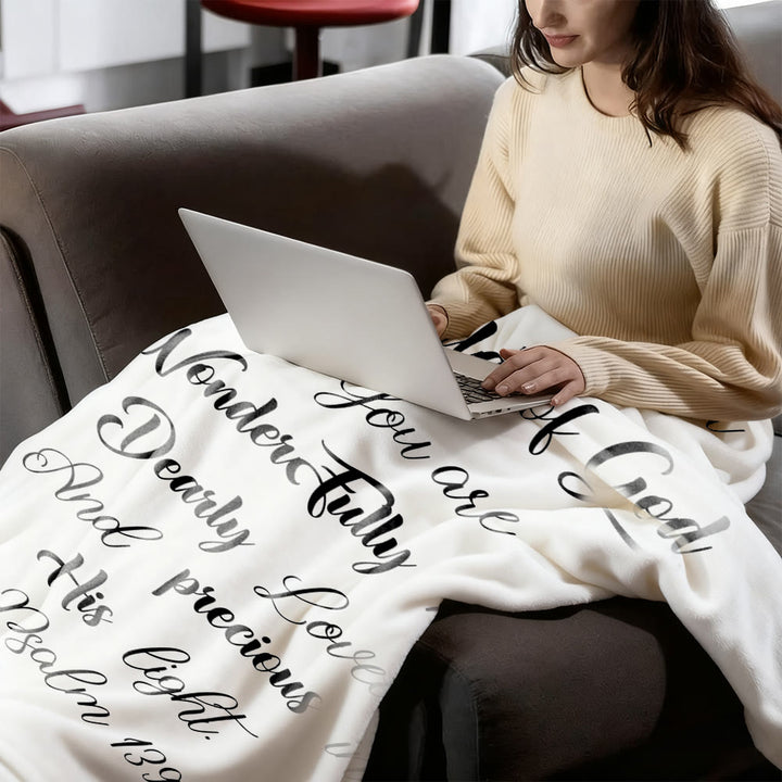 Christianartworkshop Arazzo ispirato alla Bibbia Salmo 139: Figlio di Dio per coperta per neonati - image 2