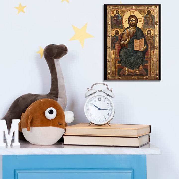Christianartworkshop Stampe artistiche di Cristo in trono: creatore di un'atmosfera sacra per la vita spirituale - image 4