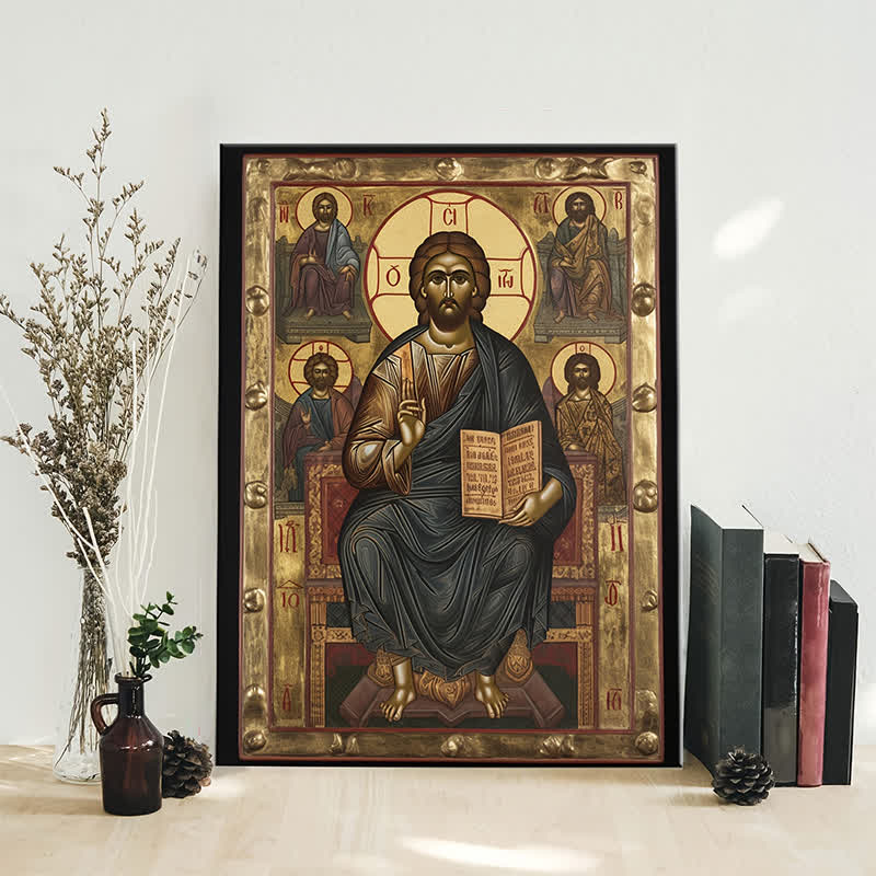 Christianartworkshop Stampe artistiche di Cristo in trono: creatore di un'atmosfera sacra per la vita spirituale - image 2
