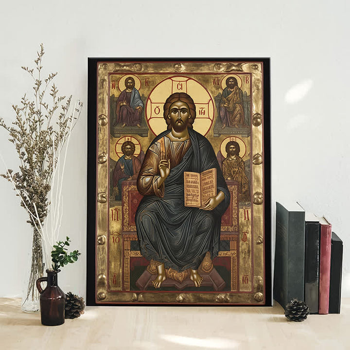 Christianartworkshop Stampe artistiche di Cristo in trono: creatore di un'atmosfera sacra per la vita spirituale - image 2