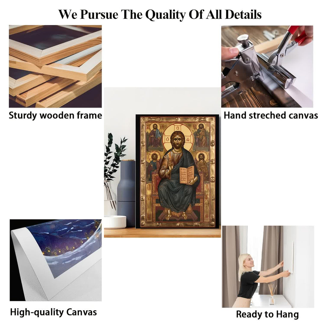 Christianartworkshop Stampe artistiche di Cristo in trono: creatore di un'atmosfera sacra per la vita spirituale - image 5