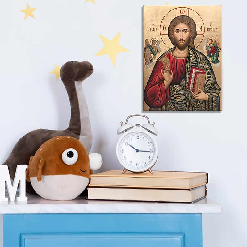Stampe artistiche del Cristo Pantocratore di Christianartworkshop: riflessione sacra per angoli di preghiera - image 4