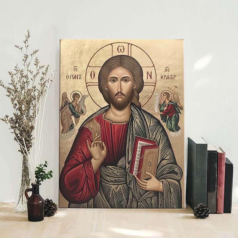 Stampe artistiche del Cristo Pantocratore di Christianartworkshop: riflessione sacra per angoli di preghiera - image 2