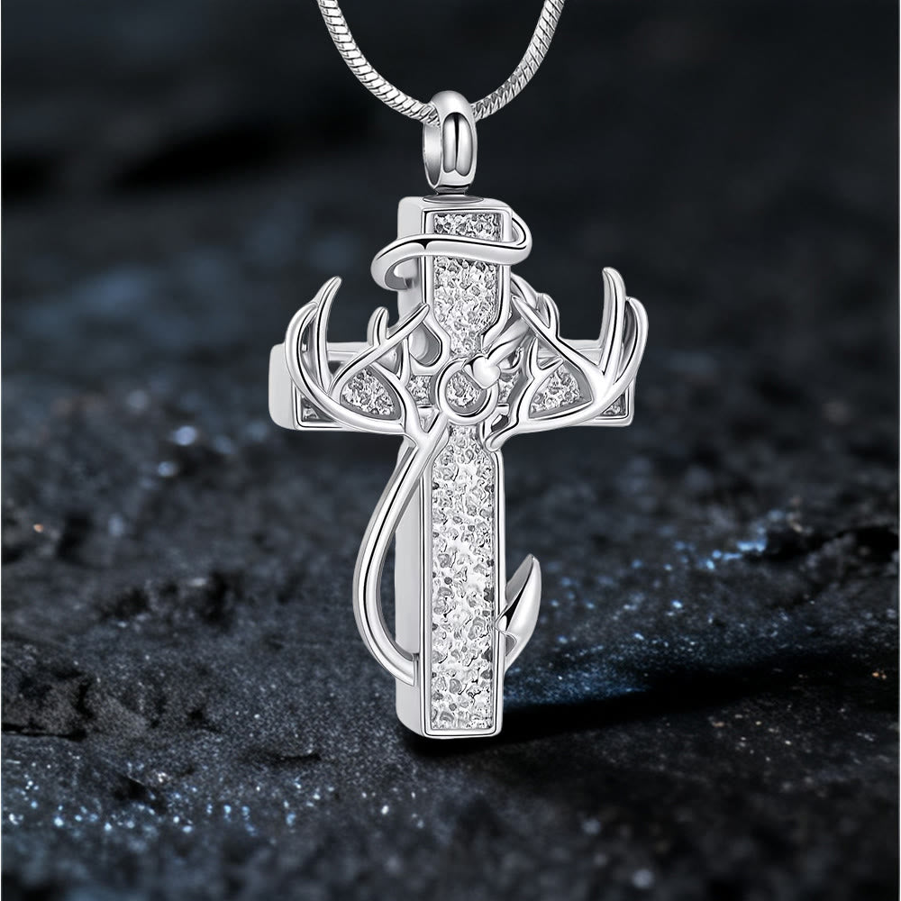 Collana con ciondolo a croce per caccia e pesca Christianartworkshop : fede all'aria aperta e devozione spirituale - Argento - image 2
