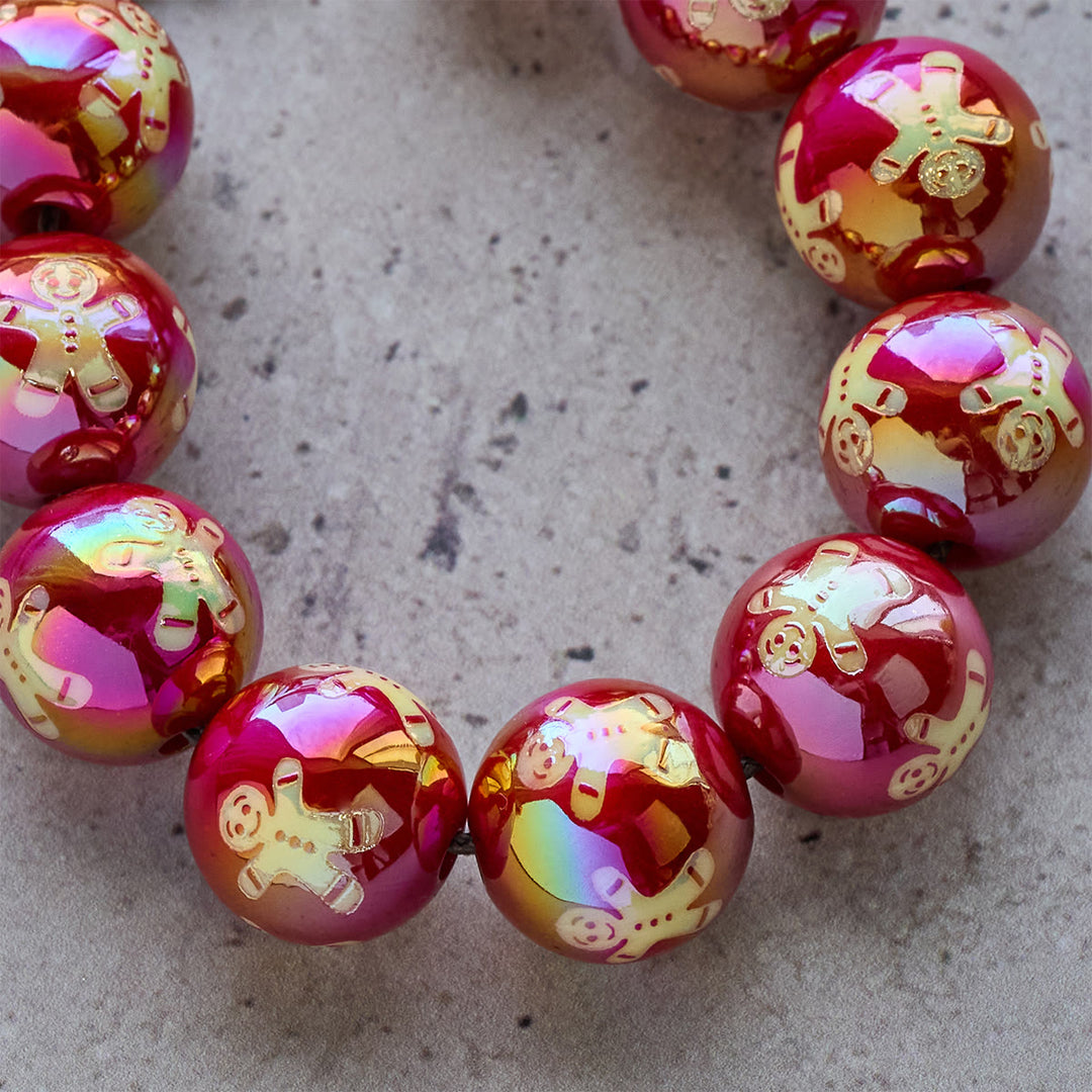 Christianartworkshop Devozione natalizia Rosario tascabile con perline rosse e verdi per le feste: prega ovunque e in qualsiasi momento - image 19