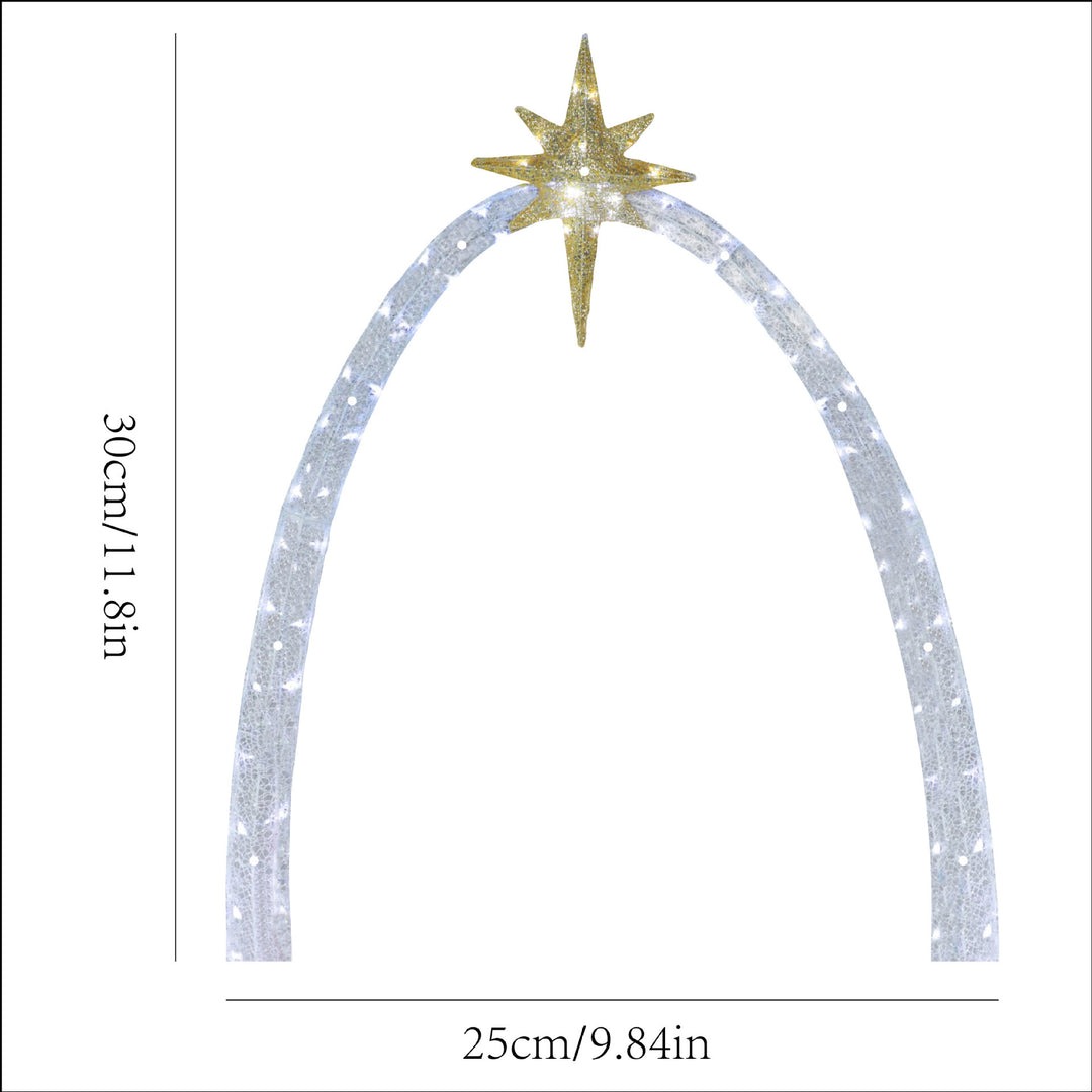 Christianartworkshop Decorazione luminosa della Sacra Famiglia: storia natalizia e ciondolo devozionale per la casa - image 4