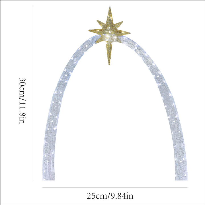 Christianartworkshop Decorazione luminosa della Sacra Famiglia: storia natalizia e ciondolo devozionale per la casa - image 4