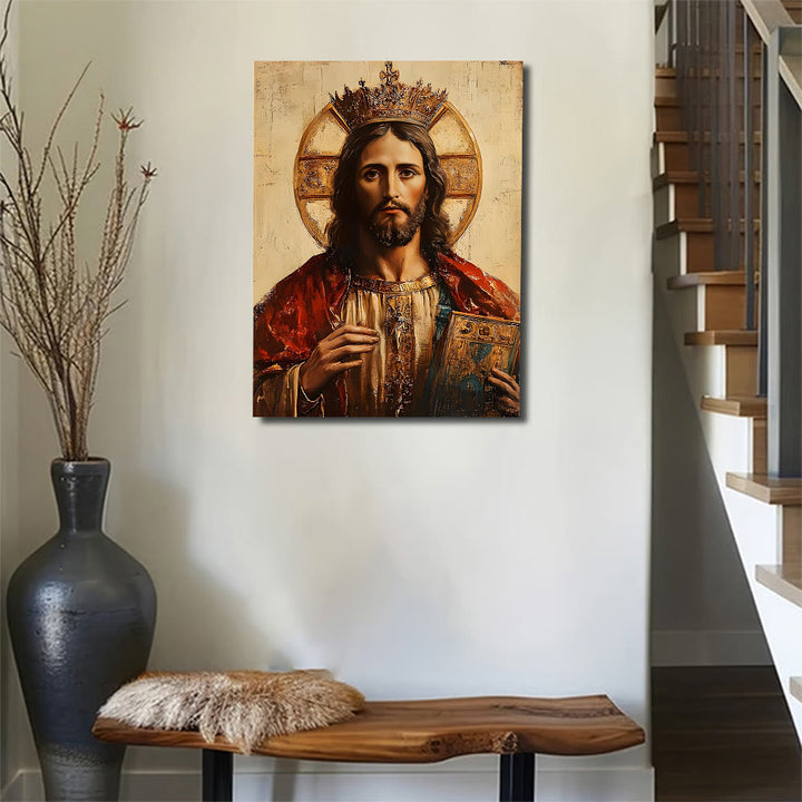 Stampe artistiche da parete di Cristo Re di Christianartworkshop: devozione reale e sacra maestà - image 2