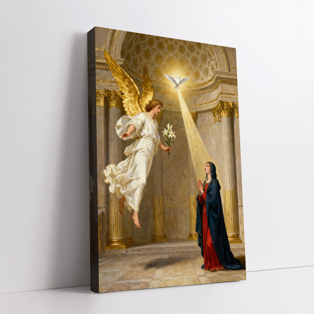 Christianartworkshop Tela artistica dell'Annunciazione: grazia divina e riverenza spirituale - image 1