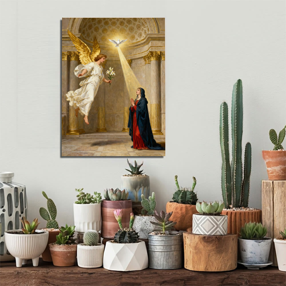 Christianartworkshop Tela artistica dell'Annunciazione: grazia divina e riverenza spirituale - image 3