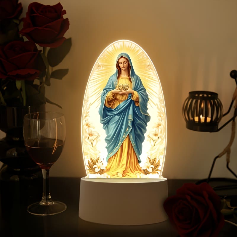 Christianartworkshop Luce notturna illuminata dalla Madonna: grazia divina in un bagliore delicato - Nostra Signora - image 0