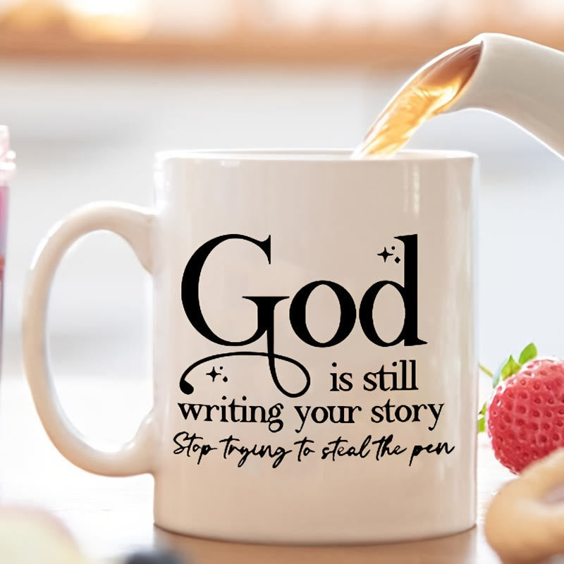 Christianartworkshop Tazza "Dio sta ancora scrivendo" con stile di vita spirituale: unisci fede e routine quotidiana - image 1