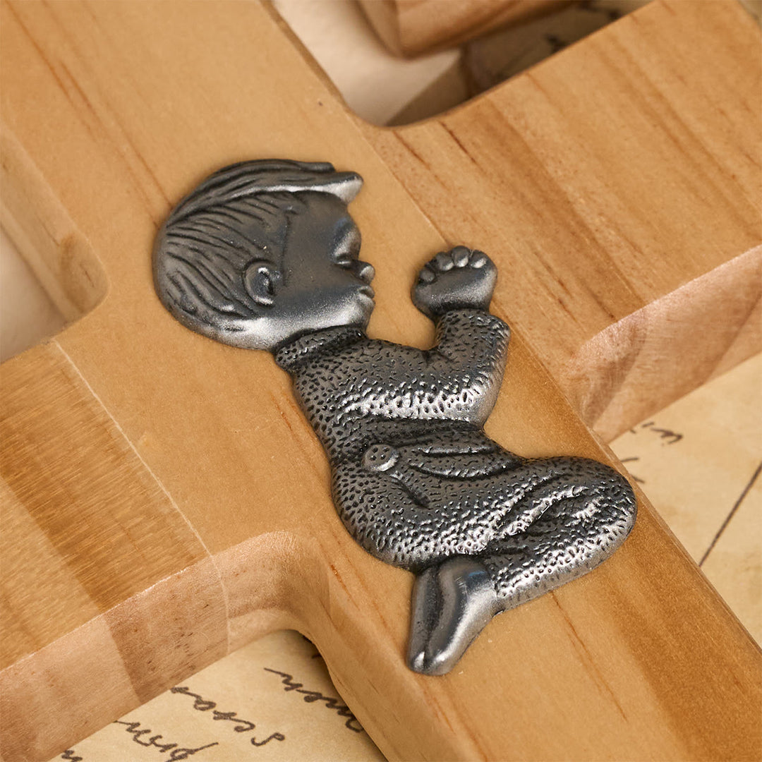 Christianartworkshop Croce in legno come ornamento da scrivania: devozione e fede infantile - image 3