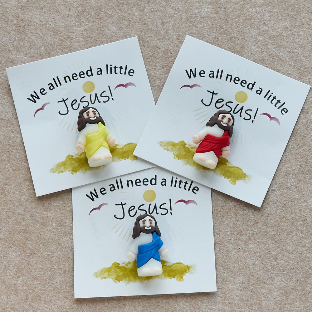 Christianartworkshop Mini statuetta di Gesù con biglietto: abbiamo tutti bisogno di un piccolo Gesù - image 1