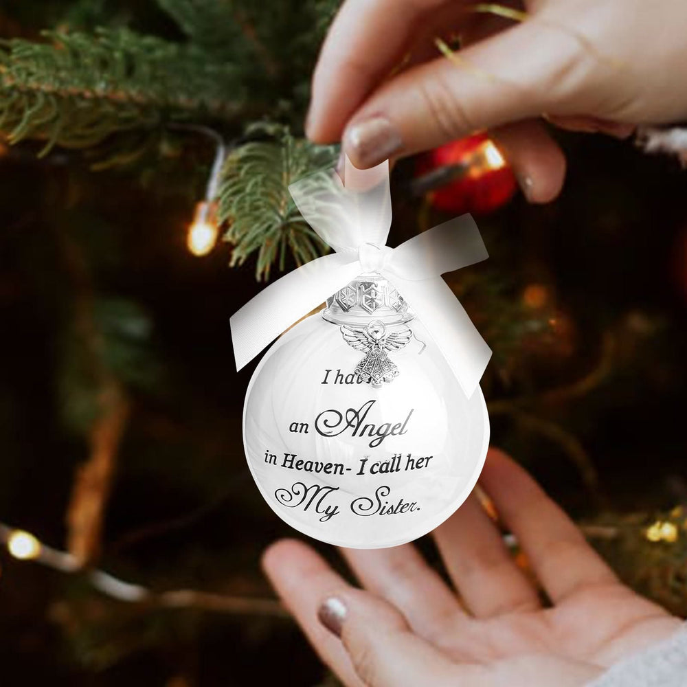 Christianartworkshop Ornamento della famiglia degli angeli celesti: fede e caro ricordo - image 1