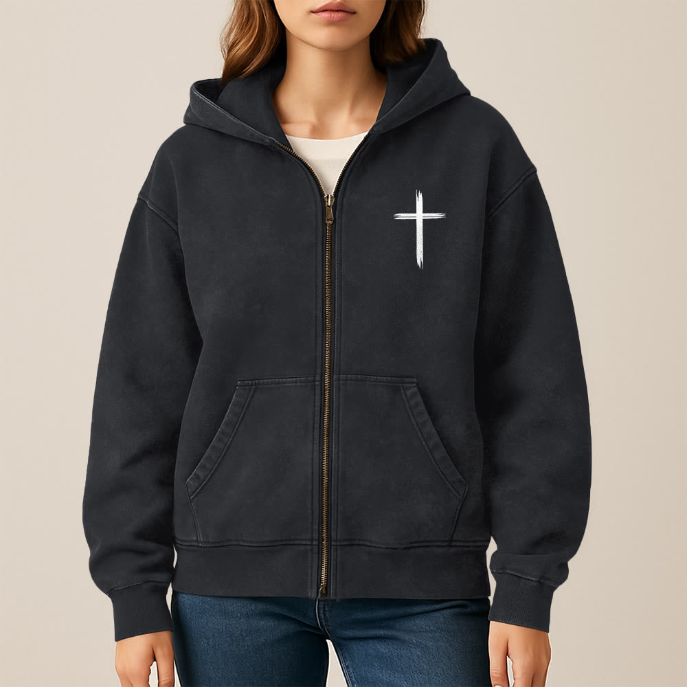 Christianartworkshop Dove & Cross Jesus Saves Hoody Jacket: conforto spirituale per ogni giorno - image 20