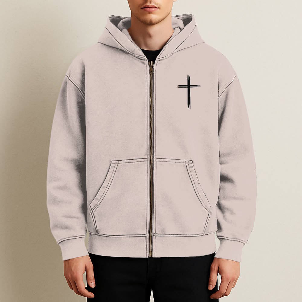 Christianartworkshop Dove & Cross Jesus Saves Hoody Jacket: conforto spirituale per ogni giorno - image 11