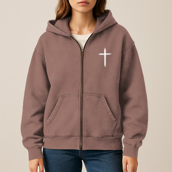 Christianartworkshop Dove & Cross Jesus Saves Hoody Jacket: conforto spirituale per ogni giorno - image 27
