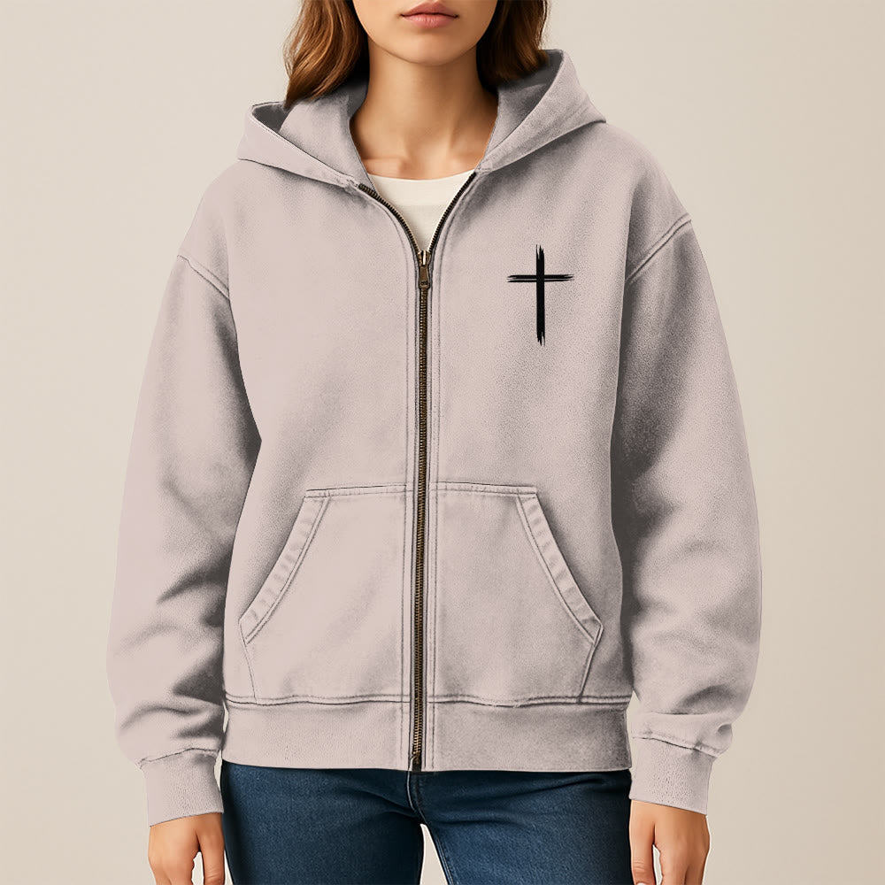 Christianartworkshop Dove & Cross Jesus Saves Hoody Jacket: conforto spirituale per ogni giorno - image 13