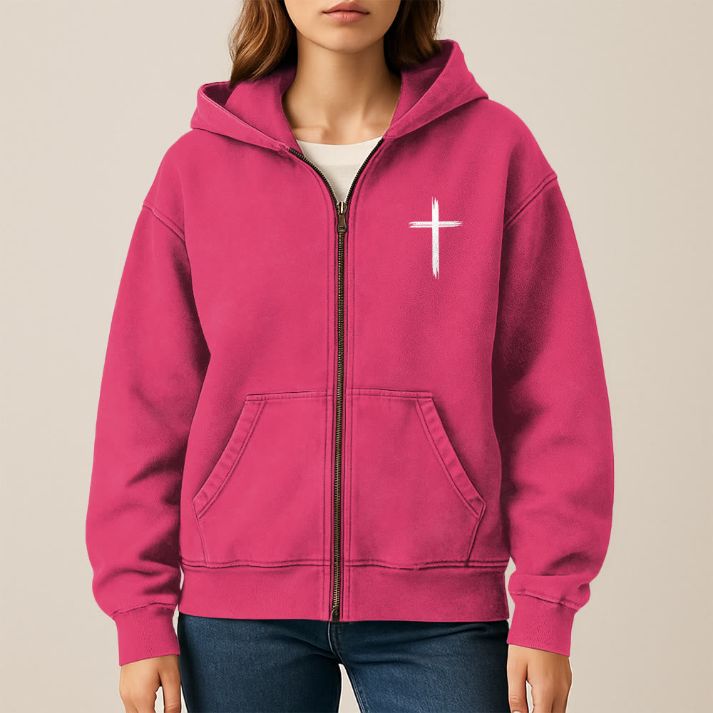 Christianartworkshop Dove & Cross Jesus Saves Hoody Jacket: conforto spirituale per ogni giorno - image 34