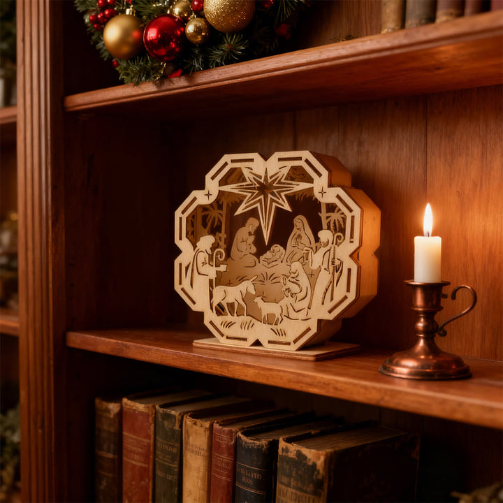 Christianartworkshop Decorazione natalizia a lume di candela: luce ispirata dalla fede per gli spazi natalizi - image 5