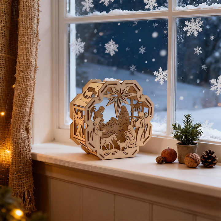 Christianartworkshop Decorazione natalizia a lume di candela: luce ispirata dalla fede per gli spazi natalizi - image 1