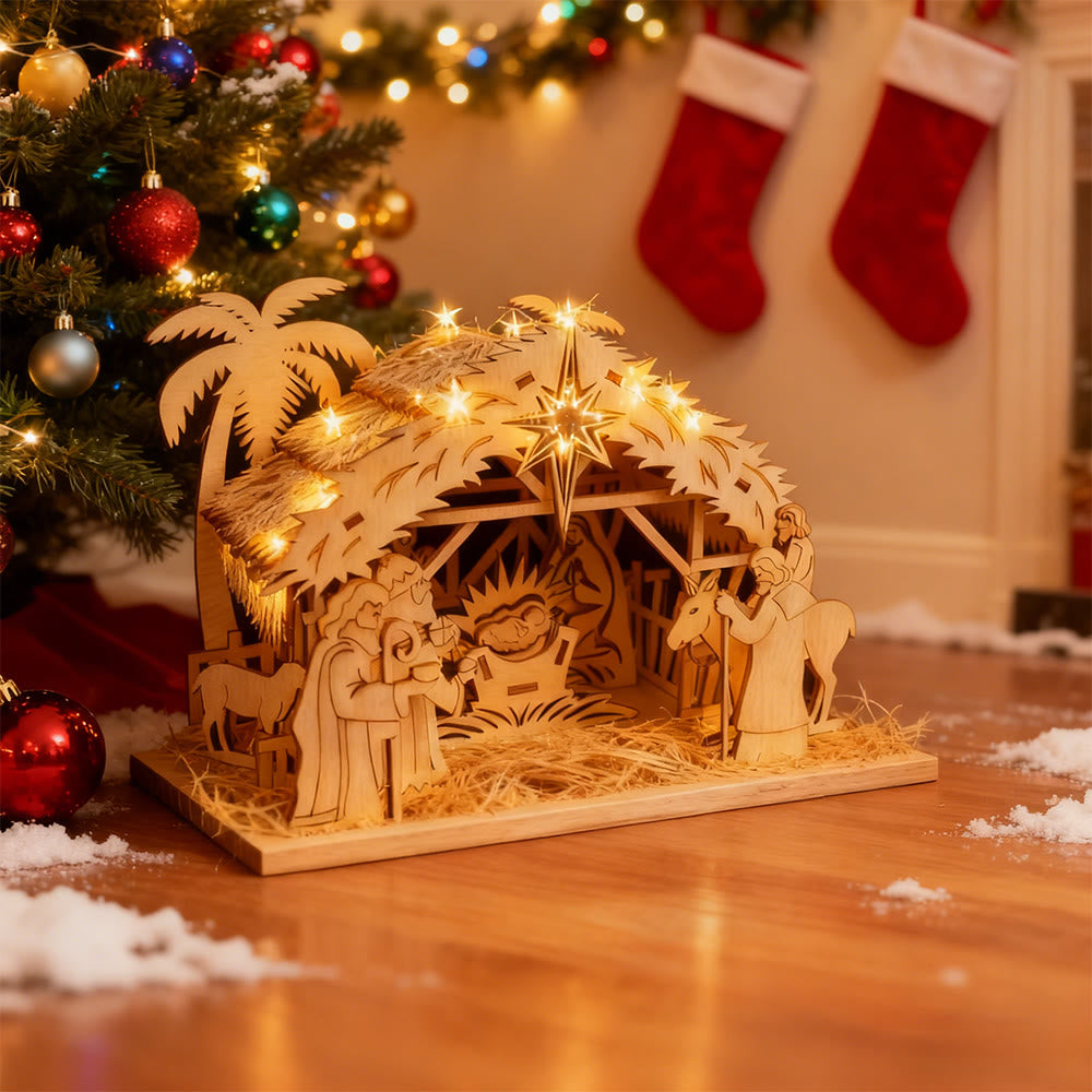Christianartworkshop Decorazione per la casa in legno della Natività: storia sacra e venerazione festiva - image 4