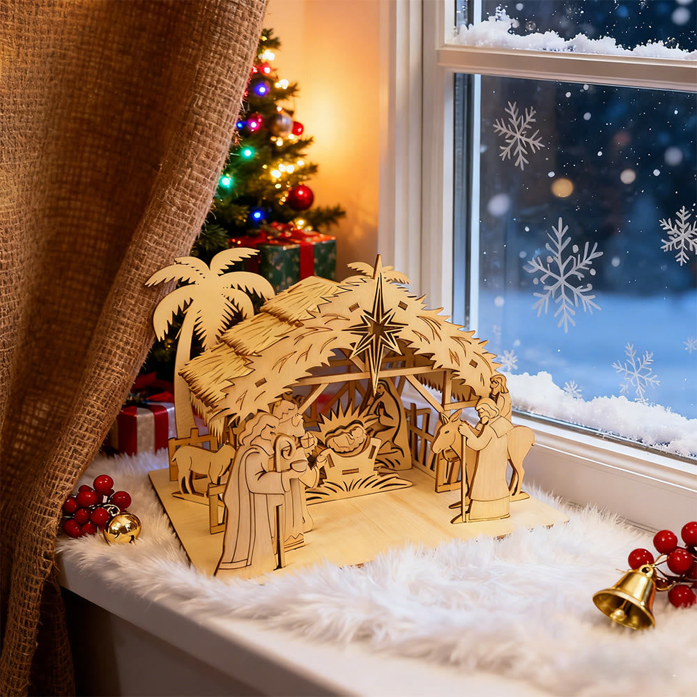 Christianartworkshop Decorazione per la casa in legno della Natività: storia sacra e venerazione festiva - image 1
