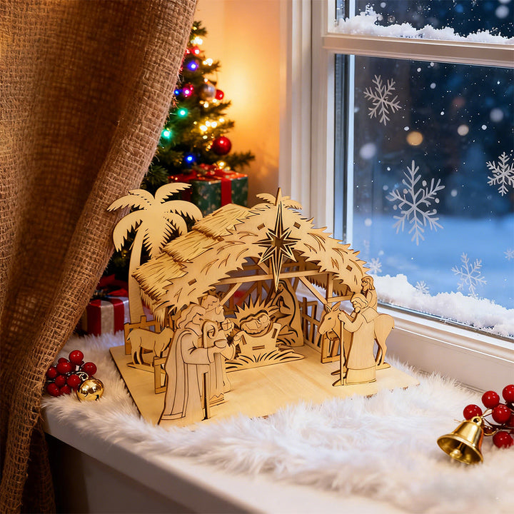 Christianartworkshop Decorazione per la casa in legno della Natività: storia sacra e venerazione festiva - image 1