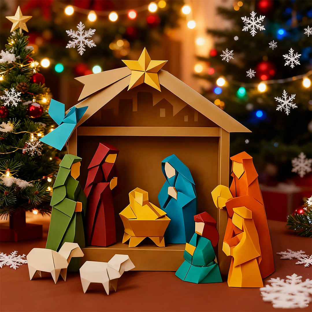 Christianartworkshop Decorazione per presepe in carta: storia sacra e devozione creativa - image 3