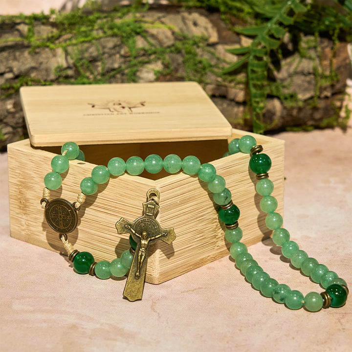 Scatola regalo in legno con rosario sacro Christianartworkshop - image 3